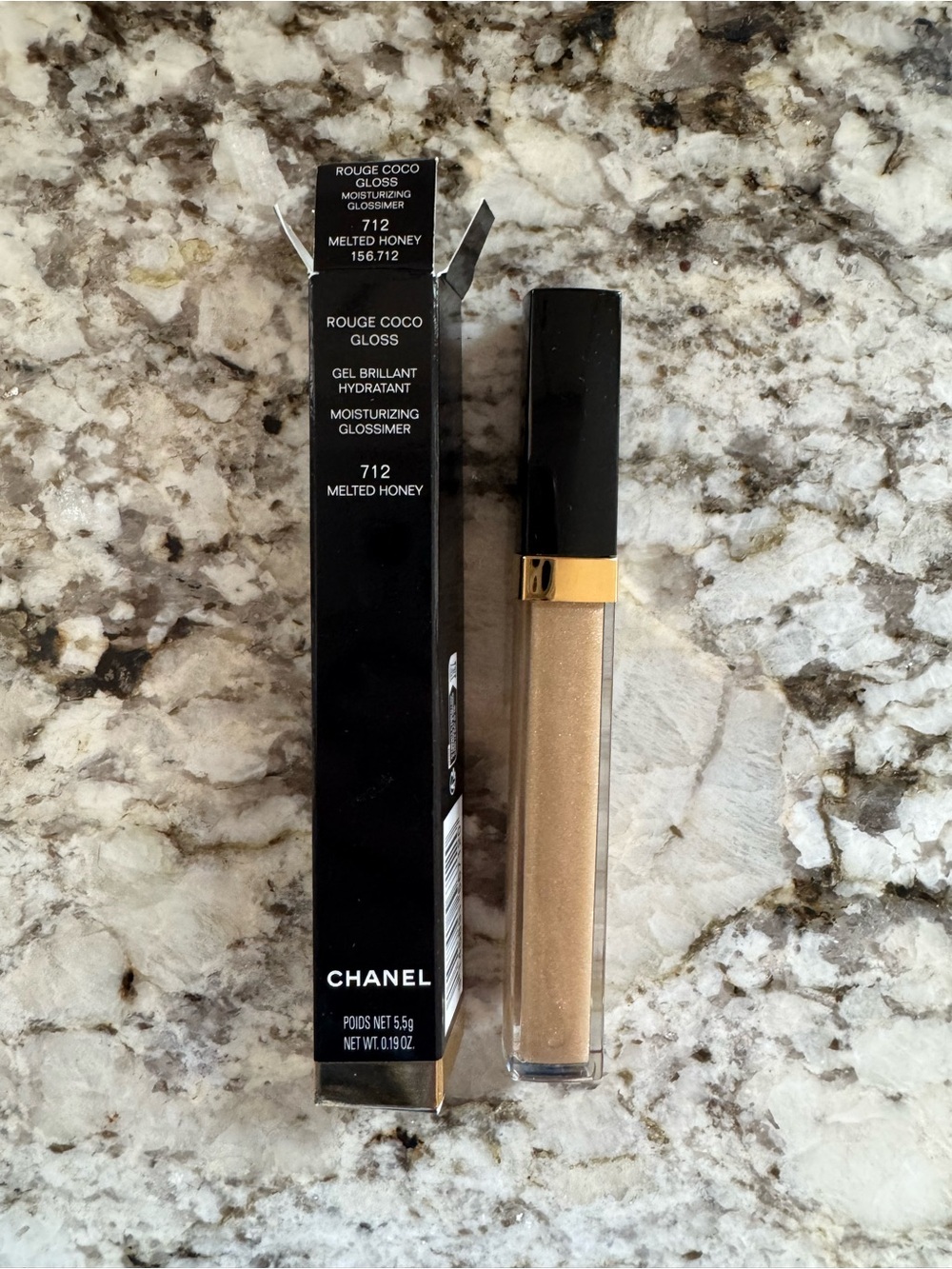 CHANEL Melted Honey 712 Gold Lip Gloss